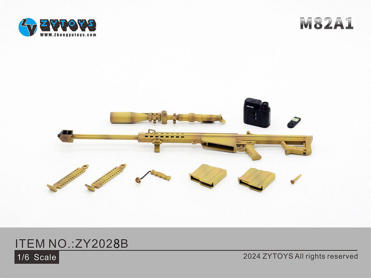 トイガン mzee ZYTOYS 1/6 ZY2028B Sand Sniper Rifle M82A1 Weapon Model Fit