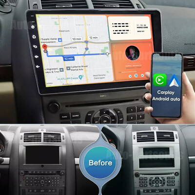 Für Peugeot 407 2004-2008 Android 14 Apple Carplay Autoradio GPS NAVI WIFI FM BT
