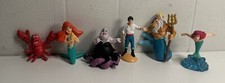 Vintage Disney Little Mermaid Lot of 6 Applause PVC Figure Ariel Eric Sebastian