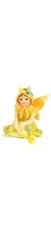 Hooded Fairy in Yellow Dress, Spring Fairy, Fairy Cake Topper