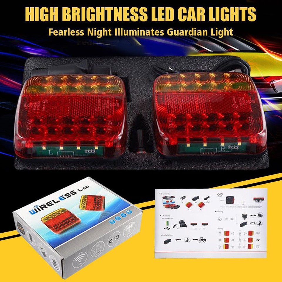 Motorrad Rücklicht 12V Mit Bremslicht - Kompakt Rückleuchte Für E-Bikes & Motorräder