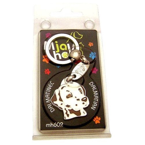 Dalmatian, Dog name ID tag, Key ring, Personalized, Engraved, Handmade, charm - Picture 8 of 12