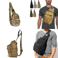 US Tactical Sling Bag for Men Small Military Rover Shoulder Backpack Chest Pack