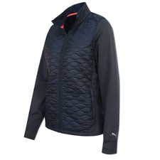 Ladies Puma Golf Cloudspun Primaloft Quilted Jacket, Navy Blue, NEW