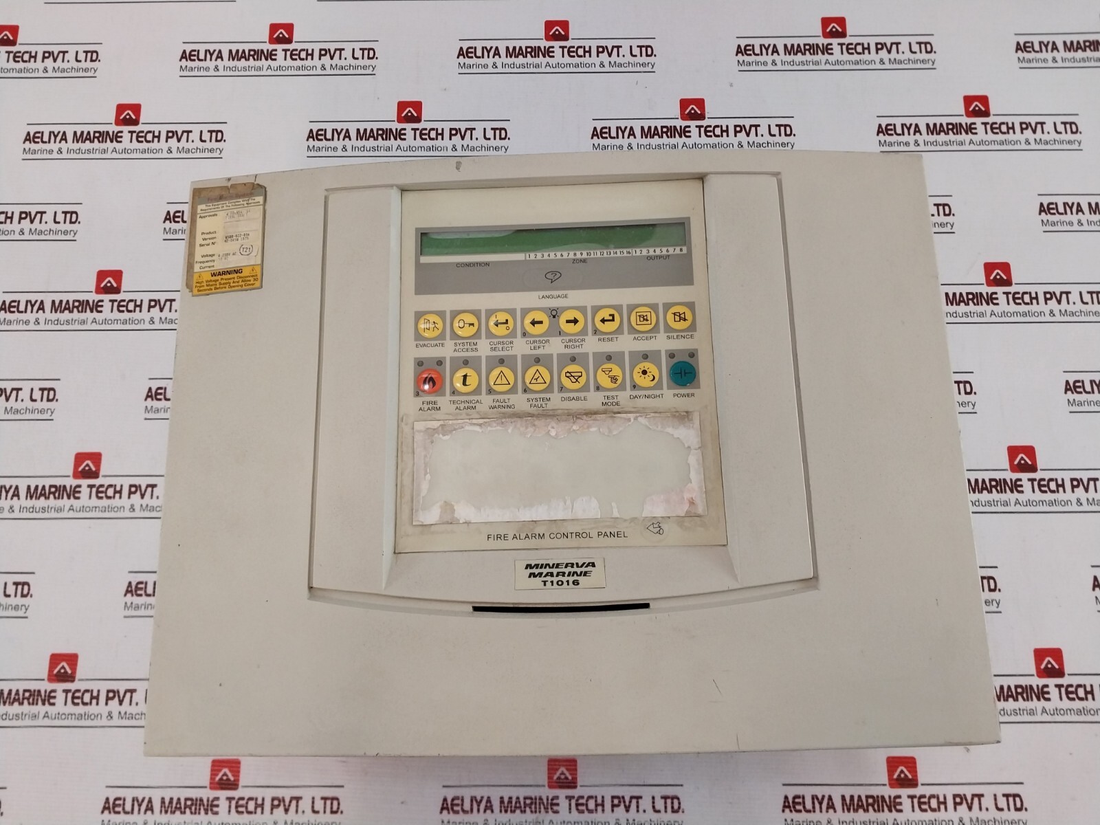 Minerva Marine T1016 Fire Alarm Control Panel W 230V AC