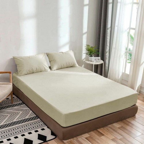 Twin XL 400TC Sateen Solid Cotton 