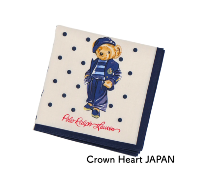 2022 Polo RALPH LAUREN Cotton Handkerchief / Mini-Scarf POLO BEAR