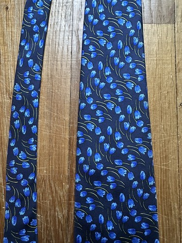 Jeans De Sey Krawatte 100% Seide Seide Made France - Bild 7 von 10