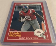 2021 Chronicles Score Draft Football Elijah Moore Ole Miss Rebels Retro Rookie