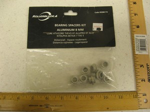 8-Pack-Aluminum-8mm-Bearings-Spacers-inline-rollerblade-hockey-roller-skate