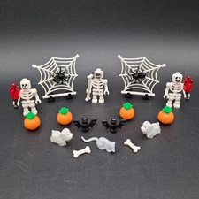 LEGO Halloween lot - Mummy Skeletons Pumpkins Ghost Dogs Bats Rat Jewel RARE NEW