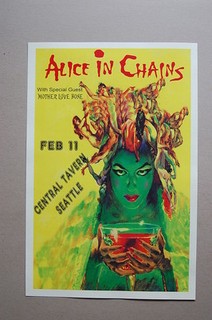 Alice in Chains Concert Tour Poster 89 Mother Love Bone Central Tavern Seattle