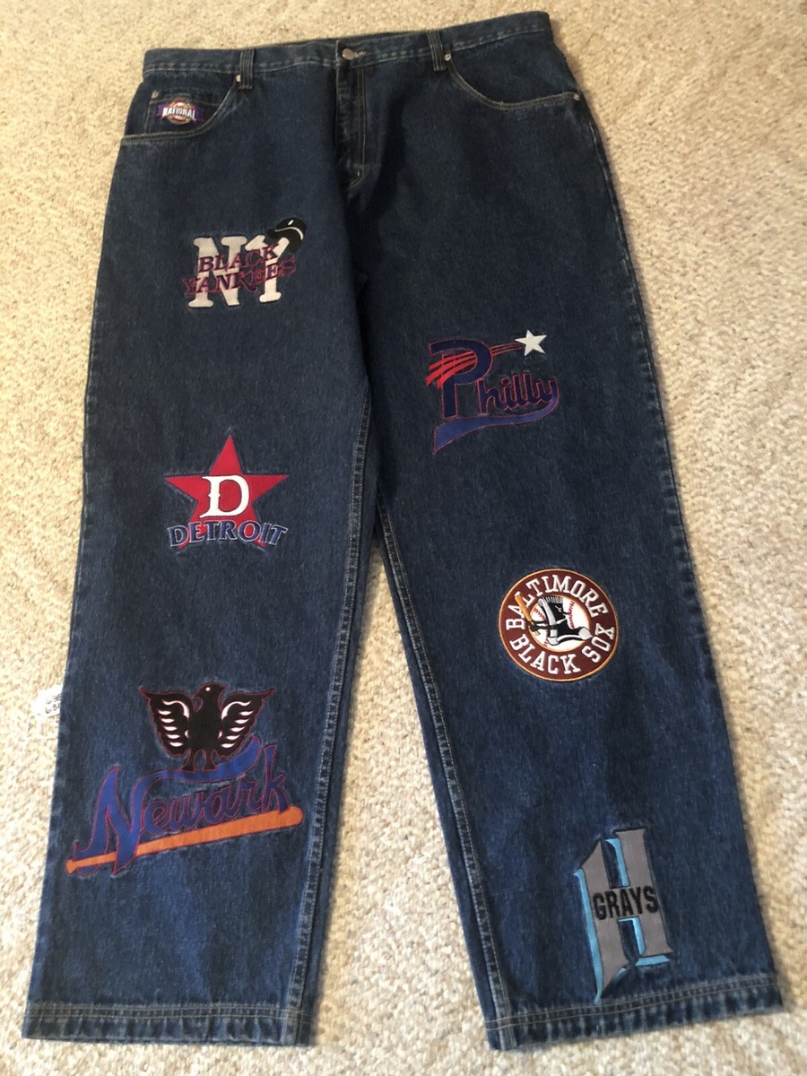 Negro Leagues Baseball Denim Jeans Mens 42 X 34 NLBM