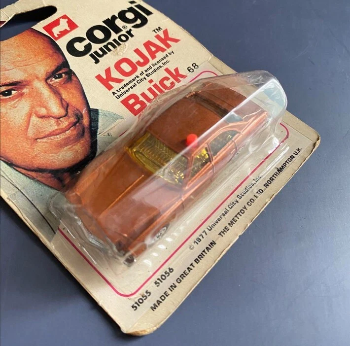 Vintage RARE 1977 Corgi Juniors Kojak Diecast Buick Regal #68 Sealed On Card - Image 4 of 4