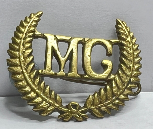 WWI New Zealand Machine Gun Corps Reinforcements Cap Badge Locally cast 43x33 mm - Picture 3 of 3
