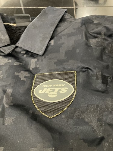 MENS NEW YORK JETS Nike Salute To Service Sherpa Lined Jacket Camo 3XL NEW - Afbeelding 2 van 9