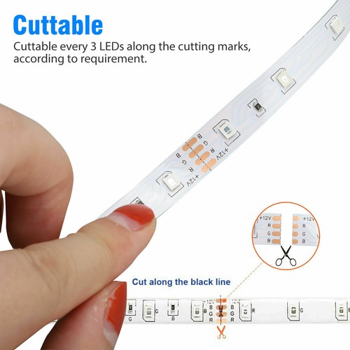 5M LED Strip Light with Remote Controller 3528 RGB - Picture 4 of 4