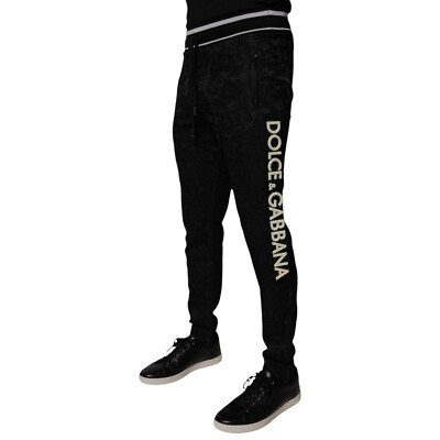s*c様 【Dolce & Gabbana 】ブラックスウェットパンツsize4 ドルチェ＆ガッバーナ スウェットパンツ DOLCE&GABBANAブラック