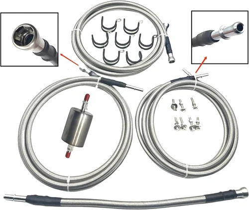 For Silverado Sierra V8 99-03 Stainless Steel SS Braided Fuel Line Quick Fix Kit - Bild 6 von 15