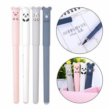 2pcs Cartoon Cat Long Tail Black Gel Ink Pen Stationery School Supplies Kids Gif