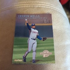 Vernon Wells - 2000 Skybox Metal Prospects RC Rookie Card #226 - SHARP