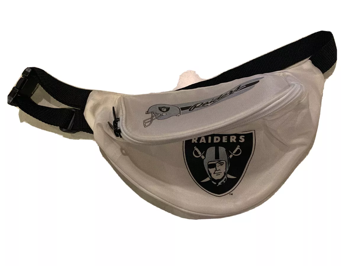 Vintage NFL Raiders Team Logo Travel Pack Multi Compartment Fanny Pack