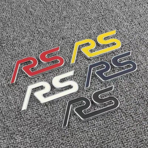 RS 3D Logo Metal Car Front Grille Badge Emblem For Ford Mondeo Carnival sports - Picture 1 of 13