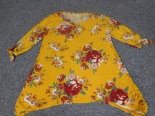 Bobbie Brooks Womens Blouse Small yellow flor...