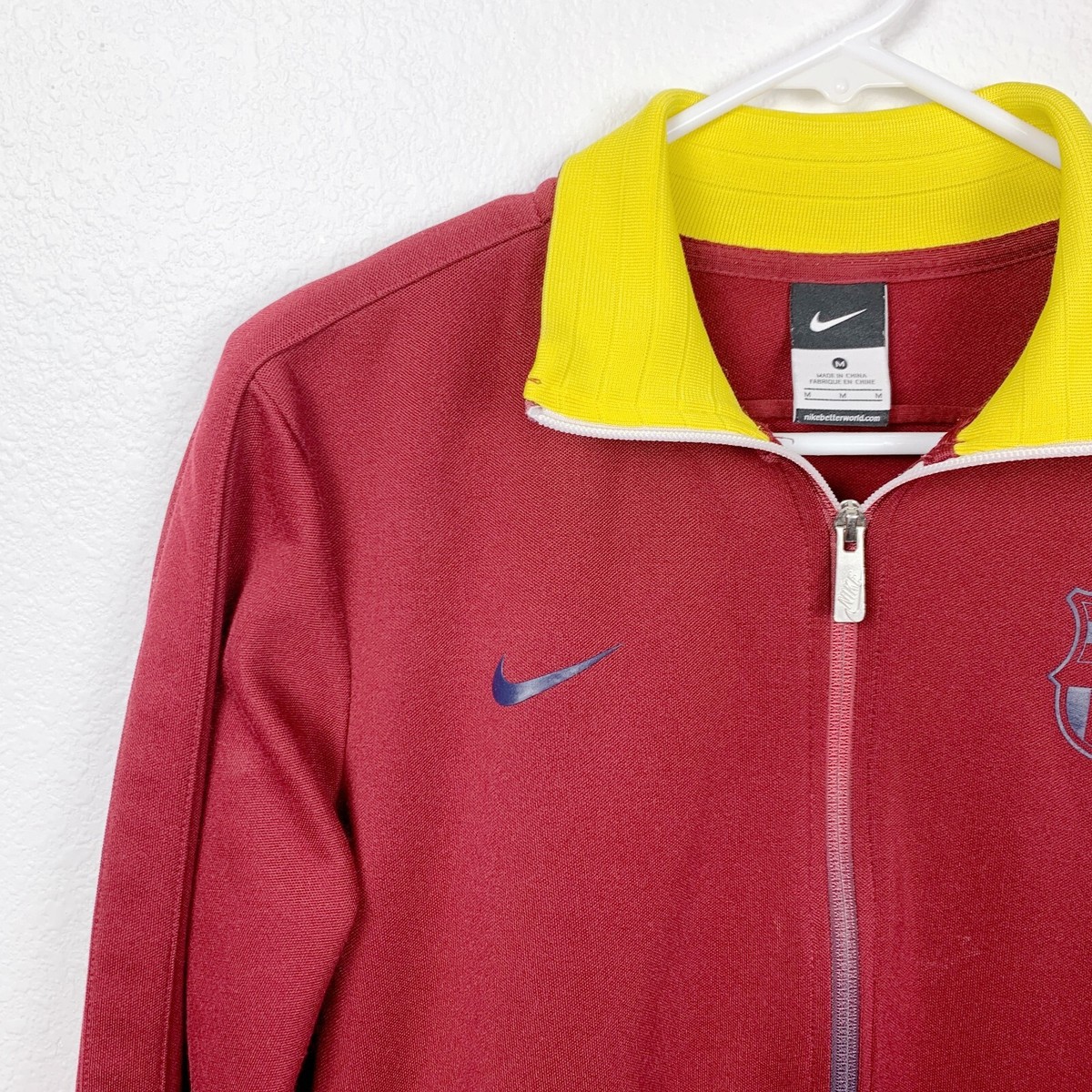 Nike Barca Barcelona FCB Training Full Zip Red Jacket Mens Medium