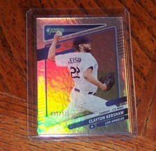 2021 Panini Donruss Variation Career Stat Line 031/175 Clayton Kershaw #105.2