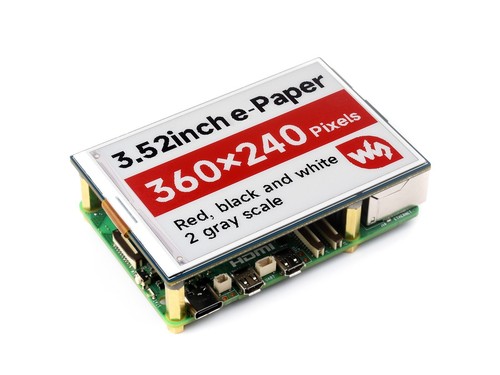 Waveshare 3.52inch E-Paper Display (B) E-Ink Display 360x240 for Raspberry Pi - 第 15/20 張圖片