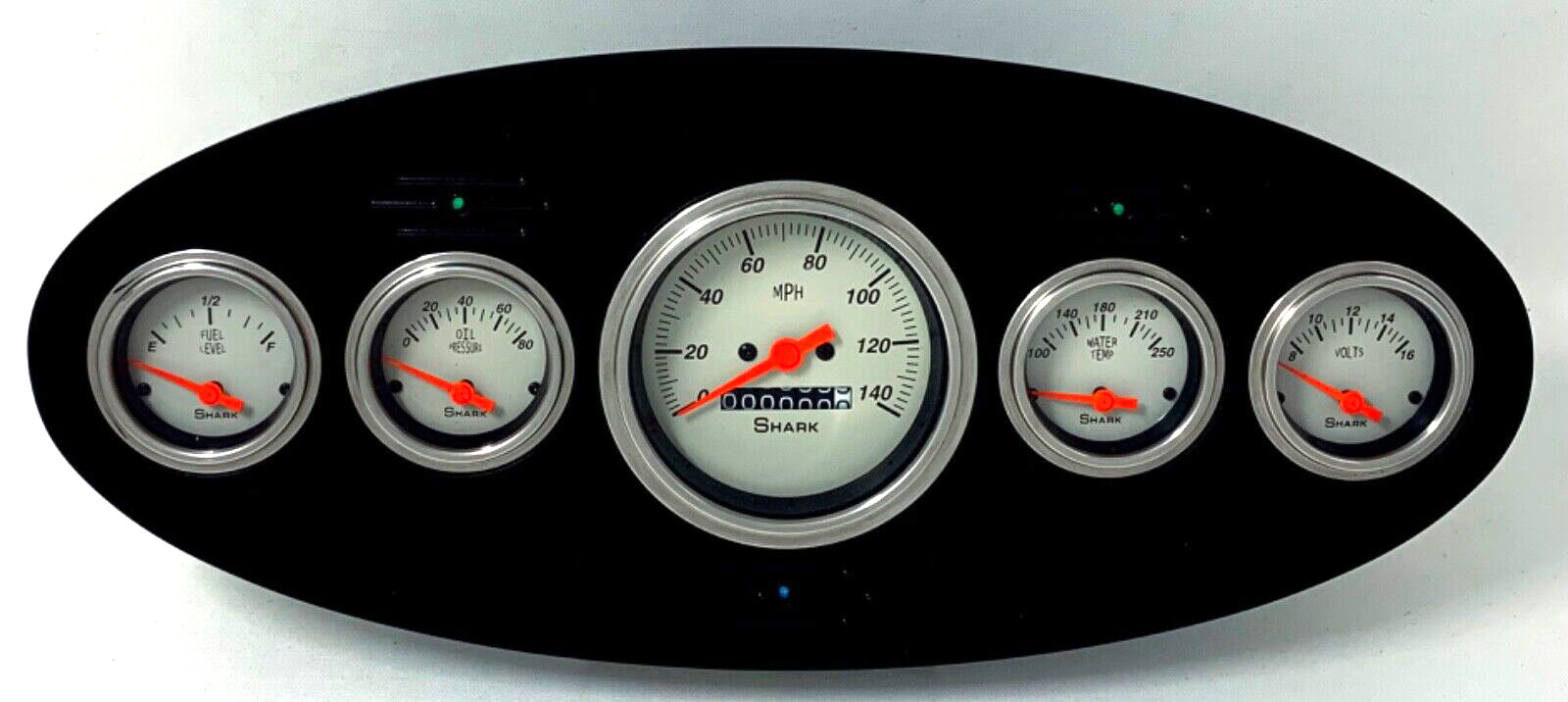 Dolphin Gauges 5-Gauge Dash Cluster Set For 1937-1938 Pontiac - Mechanical Speedometer & Electric Gauges