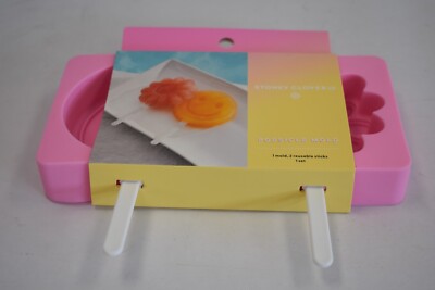 Daisy Smile Flower Stoney Clover Lane Popsicle Mold Pink Smiley Face Floral