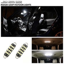 2x 561 562 44mm Rigid Loop White Led Interior Map Dome Door Trunk Lights Bulbs 2x 561 562 44mm Rigid Loop White Led Interior Map Dome Door Trunk Lights Bulbs