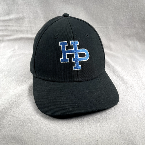 HP Logo Hat Mens OS Black Baseball Sports Embroidered Unknown Spell Out ...