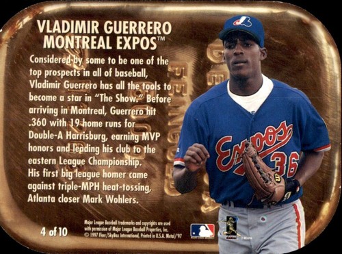 Vladimir Guerrero ⚾ Collection MLB AU CHOIX 1996 - 1999 EXPOSITIONS DE MONTRÉAL ⚾ SÉNATEUR - Photo 53 sur 203