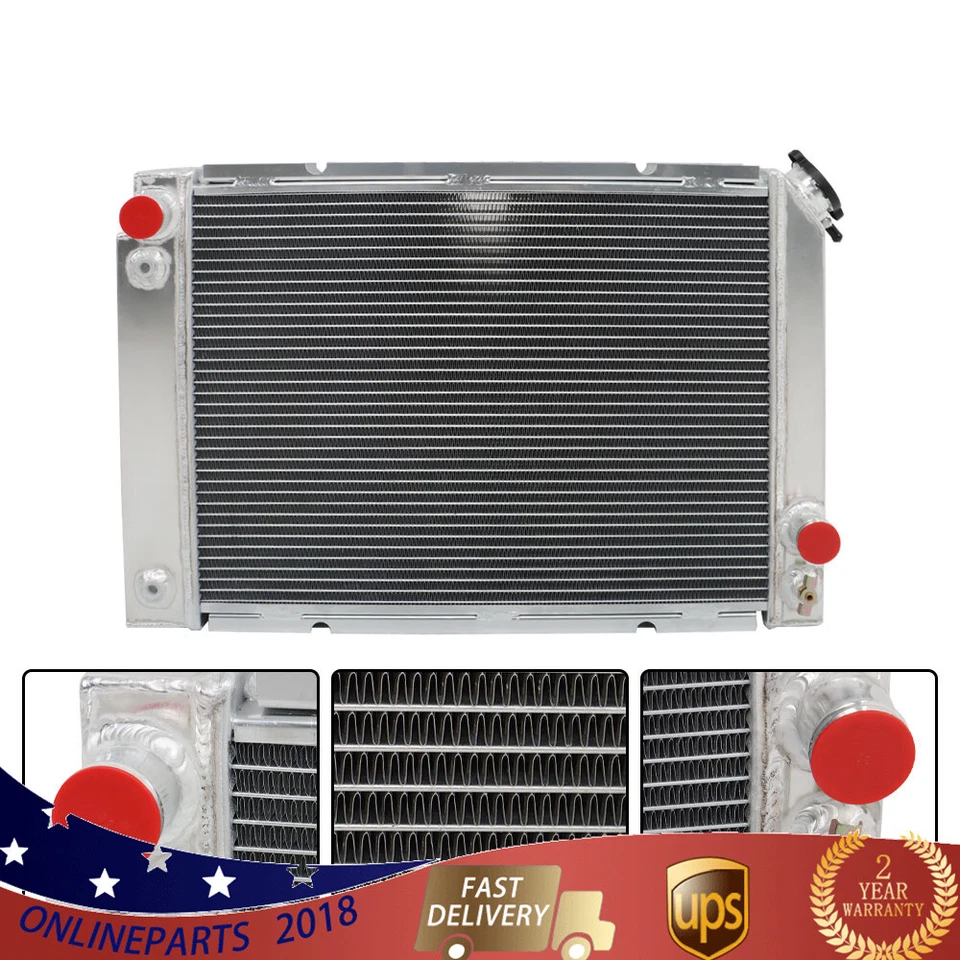 1984 - 1988 适用于庞蒂亚克 Fiero 52 毫米 3 行全铝散热器 2.5L 2.8L V8 CC828 — 第 3/4 张图片