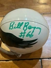 Bill Bergey Signed Autographed Philadelphia Eagles Throwback Riddell Mini Helmet