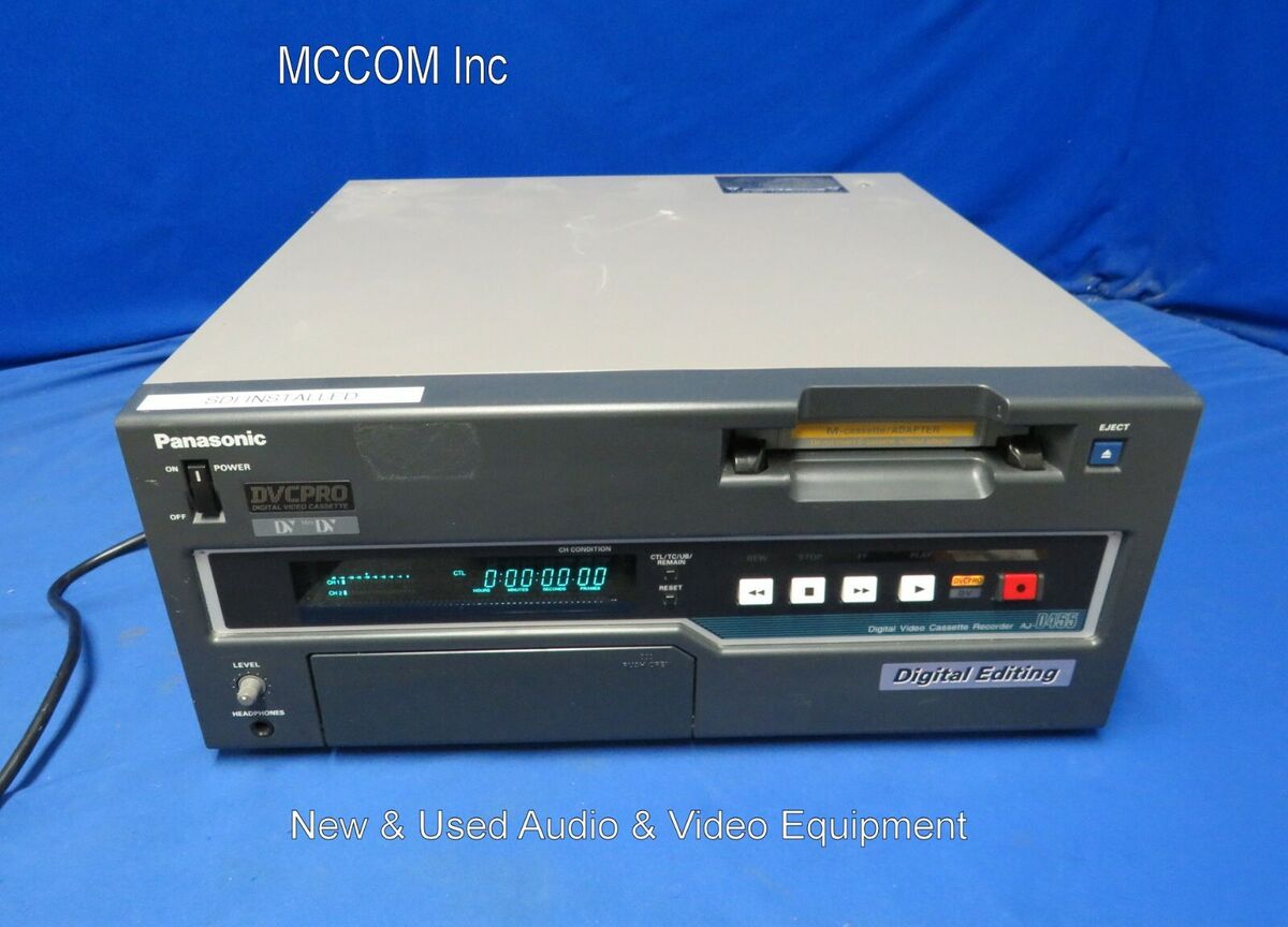 Panasonic AJ-D455 DVC Pro Player w/ 422 Tape Hrs, SDI Out | eBay Panasonic AJ-D455 DVC Pro Player w/ 422 Tape Hrs, SDI Out | eBay