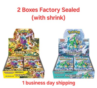 Pokemon Card Booster Box Wild Force & Cyber Judge sv5K sv5M Pokemon Card Booster Box Wild Force & Cyber Judge sv5K sv5M
