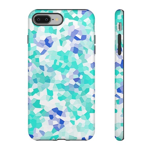 Colourful Tile Design Phone Case For iPhone, Tough Phone Cover Mint Green - 第 66/66 張圖片