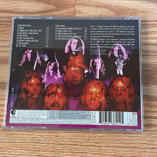 Deep Purple / Burn 30th Anniversary Remaster Edition - Remaster Remix Booklet - Picture 13 of 13