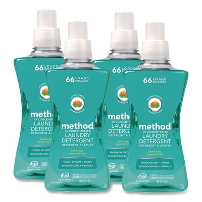 Method 1489 53.5 oz 4X Concentrated Laundry Detergent - Beach Sage (4/CT) New