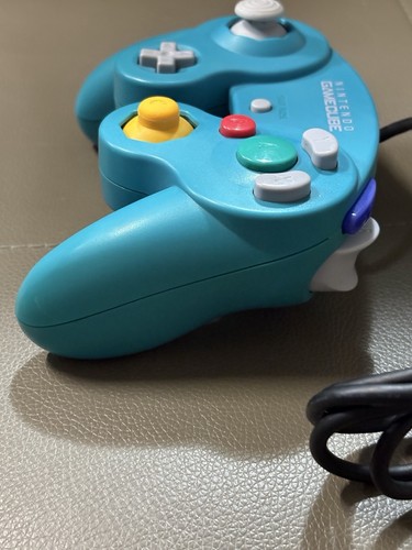 Mando Nintendo GameCube Azul Turquesa Genuino Japón Probado Stick Firme - Imagen 10 de 15