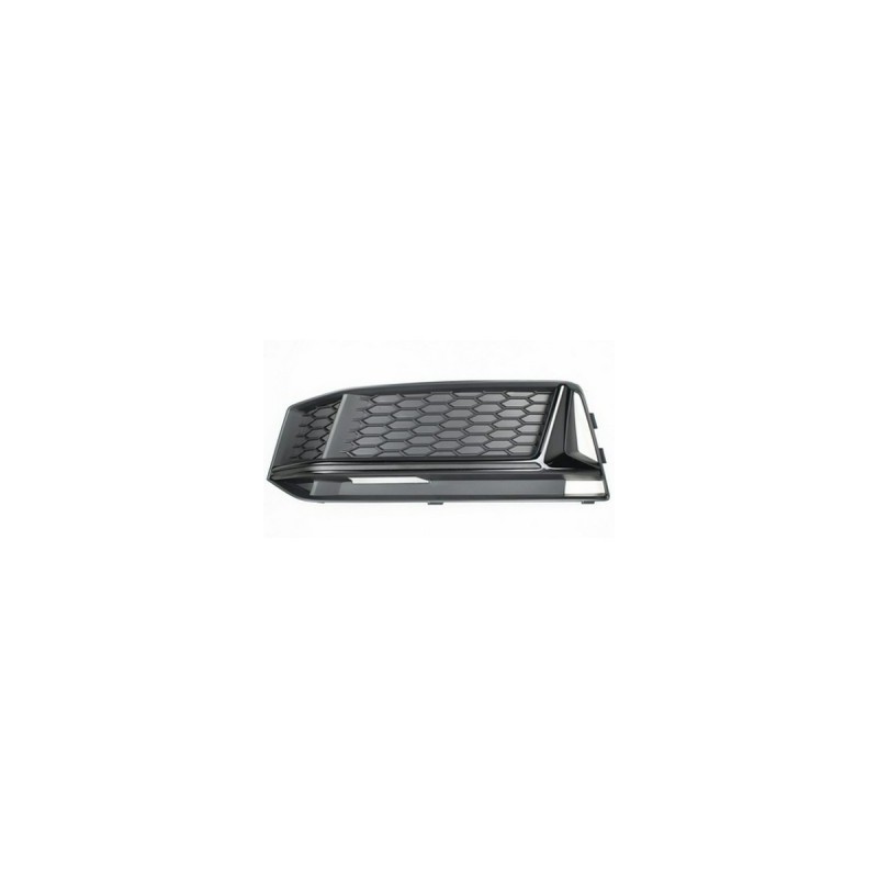 Grille pare-choc Audi A4 B9 phase 1 et 2 côté gauche noire brillante