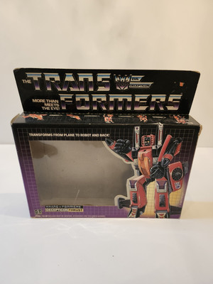 Transformers G1 Thrust BOX ONLY Vintage Hasbro 1985 Decepticon