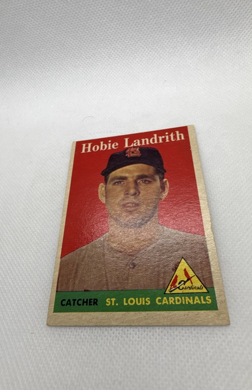 1958 Topps - Hobie Landrith #24 Player Name in White EX