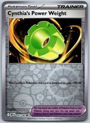 Cynthia's Power Weight Reverse Holo Uncommon SV10: Destined Rivals 162/182 NM