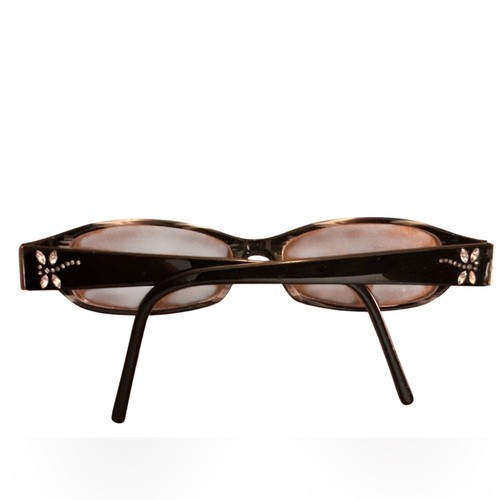 Black Glasses with Rhinestone Drangonfly - Picture 4 of 6