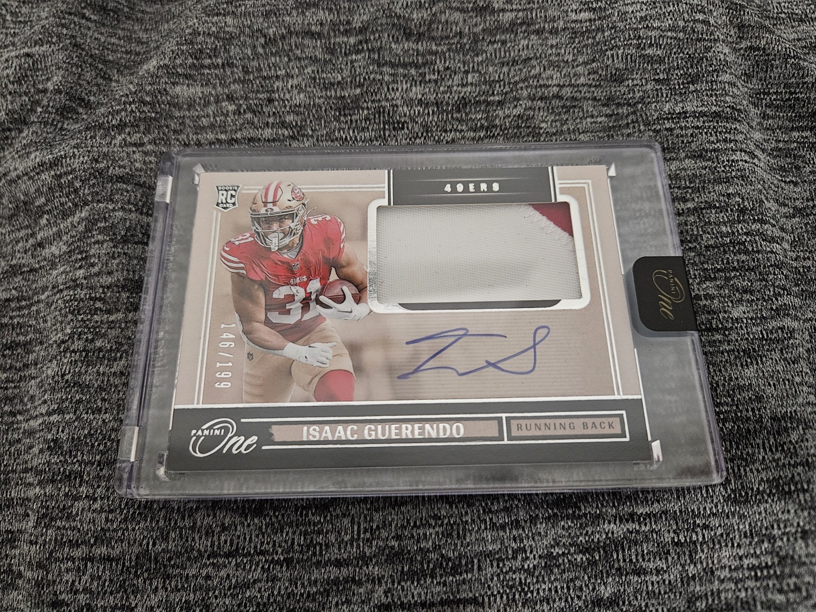 Isaac Guerendo Panini One #25 Patch Autograph